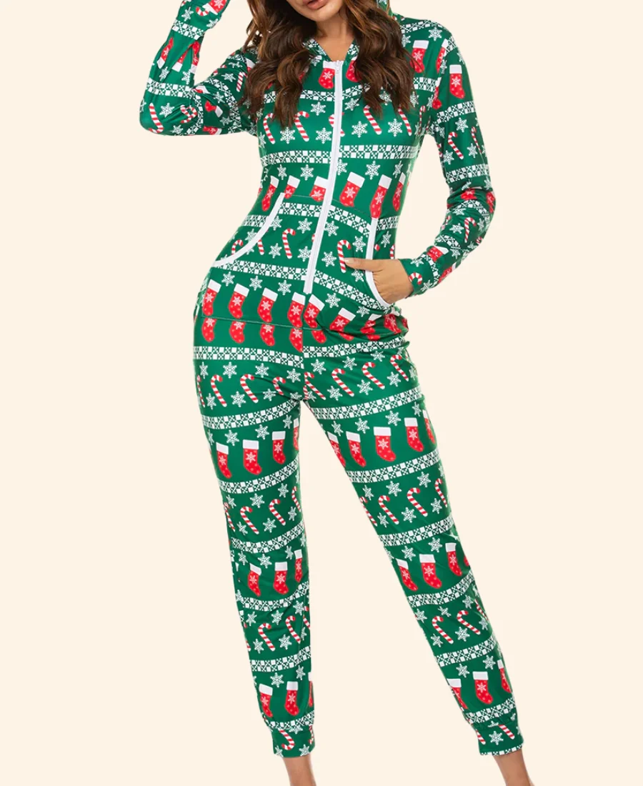 Meet Me Next Christmas Layla Christmas Jumpsuit - Image 2