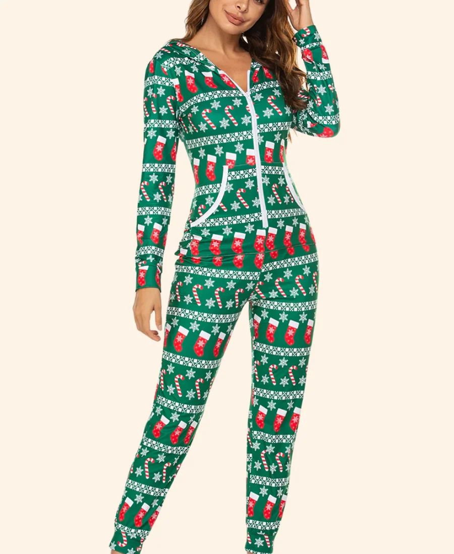 Meet Me Next Christmas Layla Christmas Jumpsuit Full Image