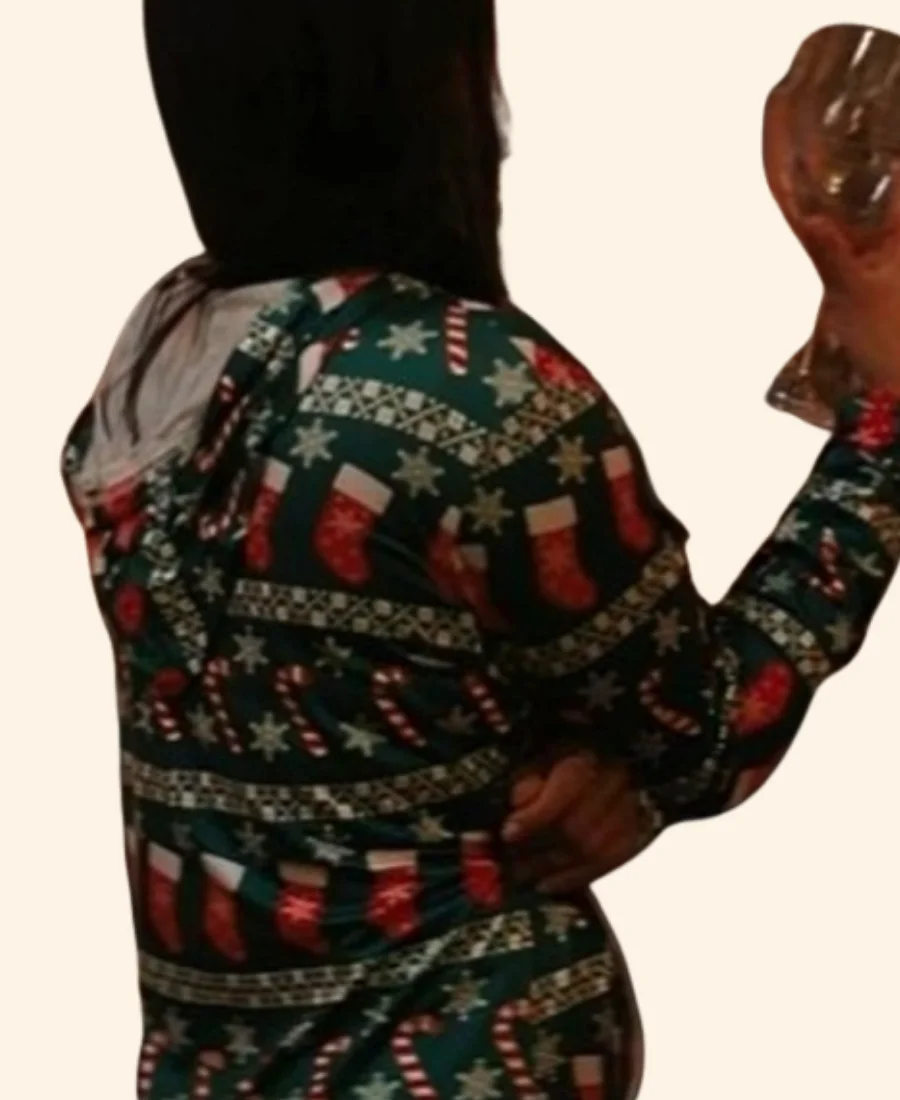 Meet Me Next Christmas Layla Christmas Jumpsuit back Image