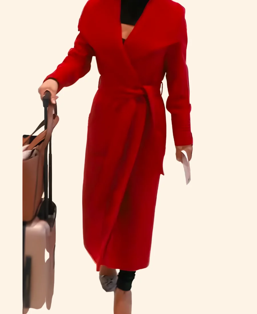 Meet Me Next Christmas Layla Christmas Trench Coat