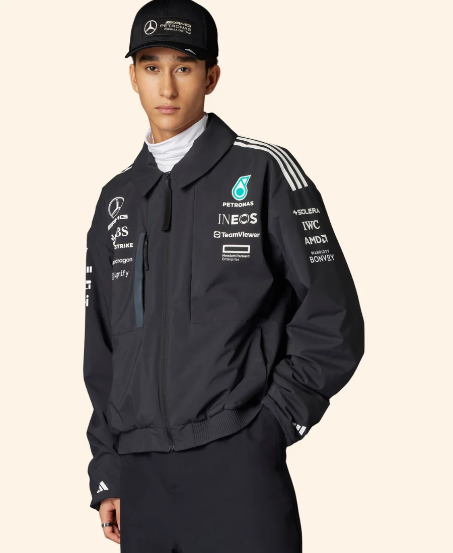 Mercedes AMG Petronas Formula 1 Team Jacket Closure Front Image