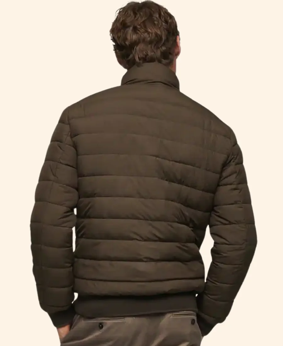 Merry Christmas Ted Cooper Robert Buckley Puffer Jacket back Image