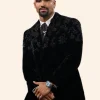 Met Gala 2025 Jalen Hurts Velvet Blazer Front Image