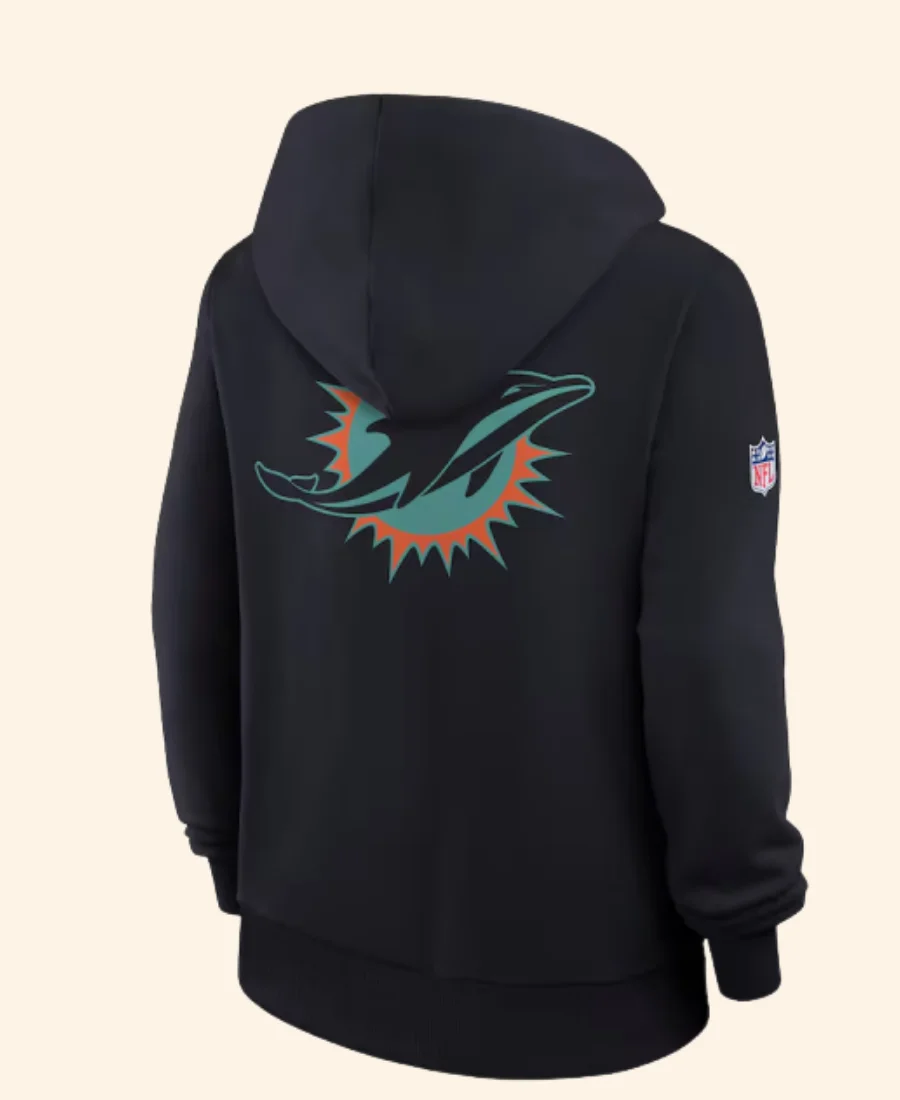 Miami Dolphins Rivalries Mike Mcdaniel Hoodie Back Image