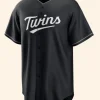 Minnesota Twins Black Lights Out Jersey Front Image