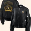 Minnesota Vikings Bomber Jacket Front And Back Image