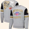 Mitchell & Ness New Orleans Saints All Over Print Sweatshirt Front And Back Image
