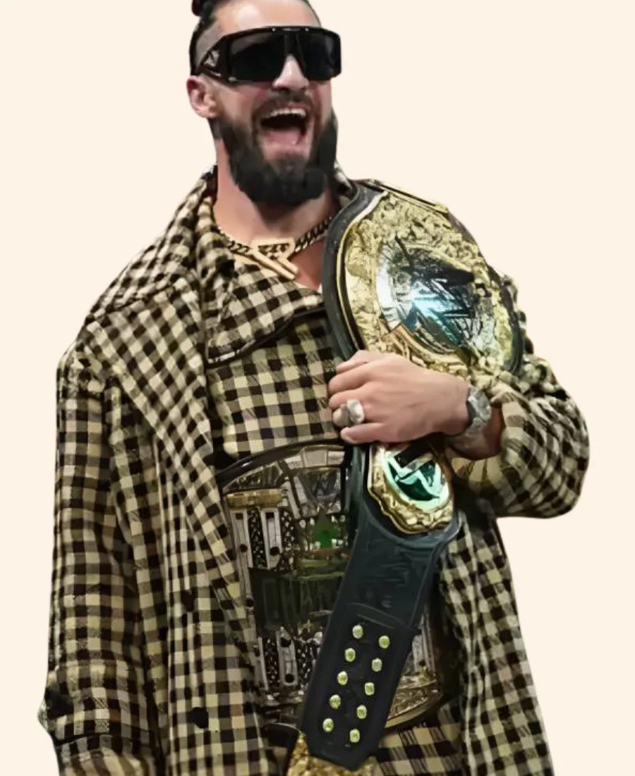 Monday Night RAW 2025 Seth Rollins Trench Coat Full Image