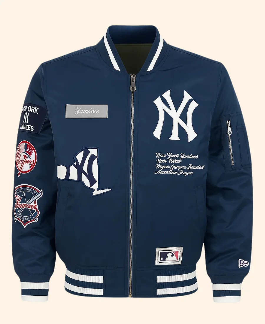 Montclair Film Festival NY Yankees Spike Lee Bomber Jacket Front Image