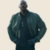 Mortal Kombat II Mehcad Brooks Green Leather Jacket Front Image