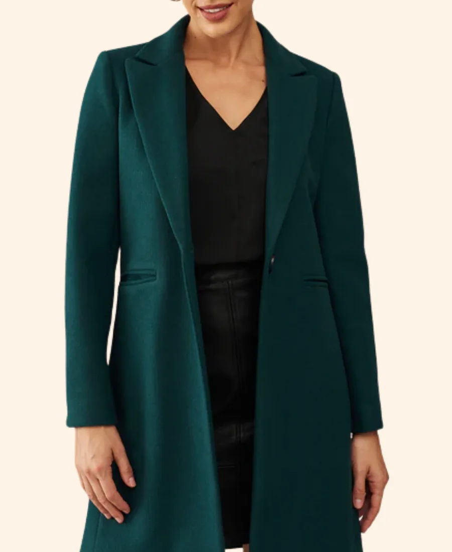 Ms. Christmas Comes To Town Amanda Trench Coat Full Image
