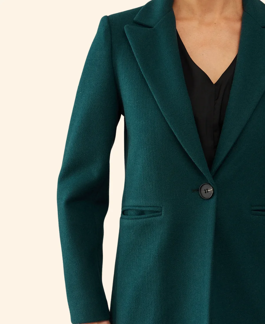 Ms. Christmas Comes To Town Amanda Trench Coat Zoom Image