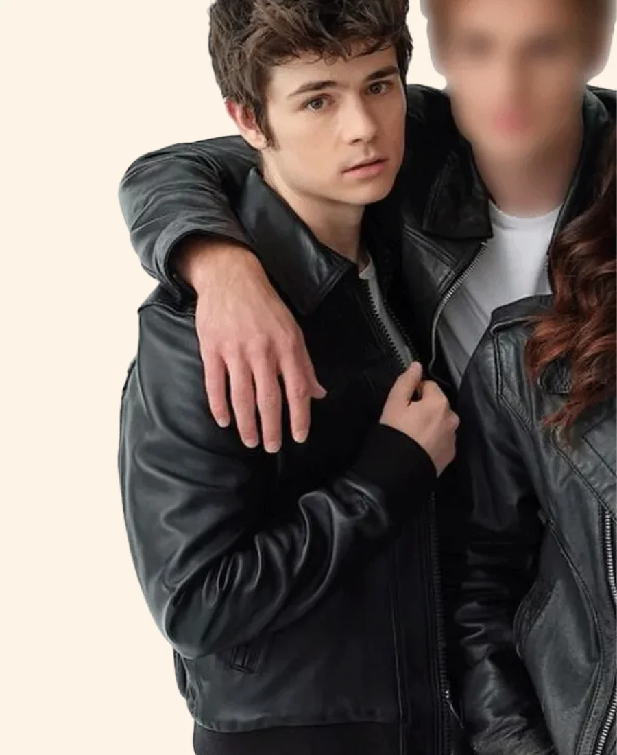 My Life With The Walter Boys Alex Walter Leather Jacket Close Image