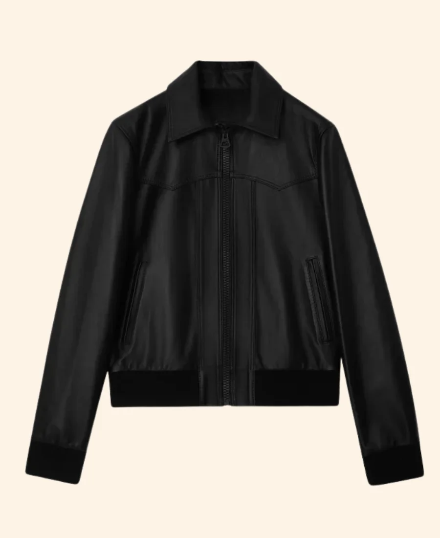 My Life With The Walter Boys Alex Walter Leather Jacket Front