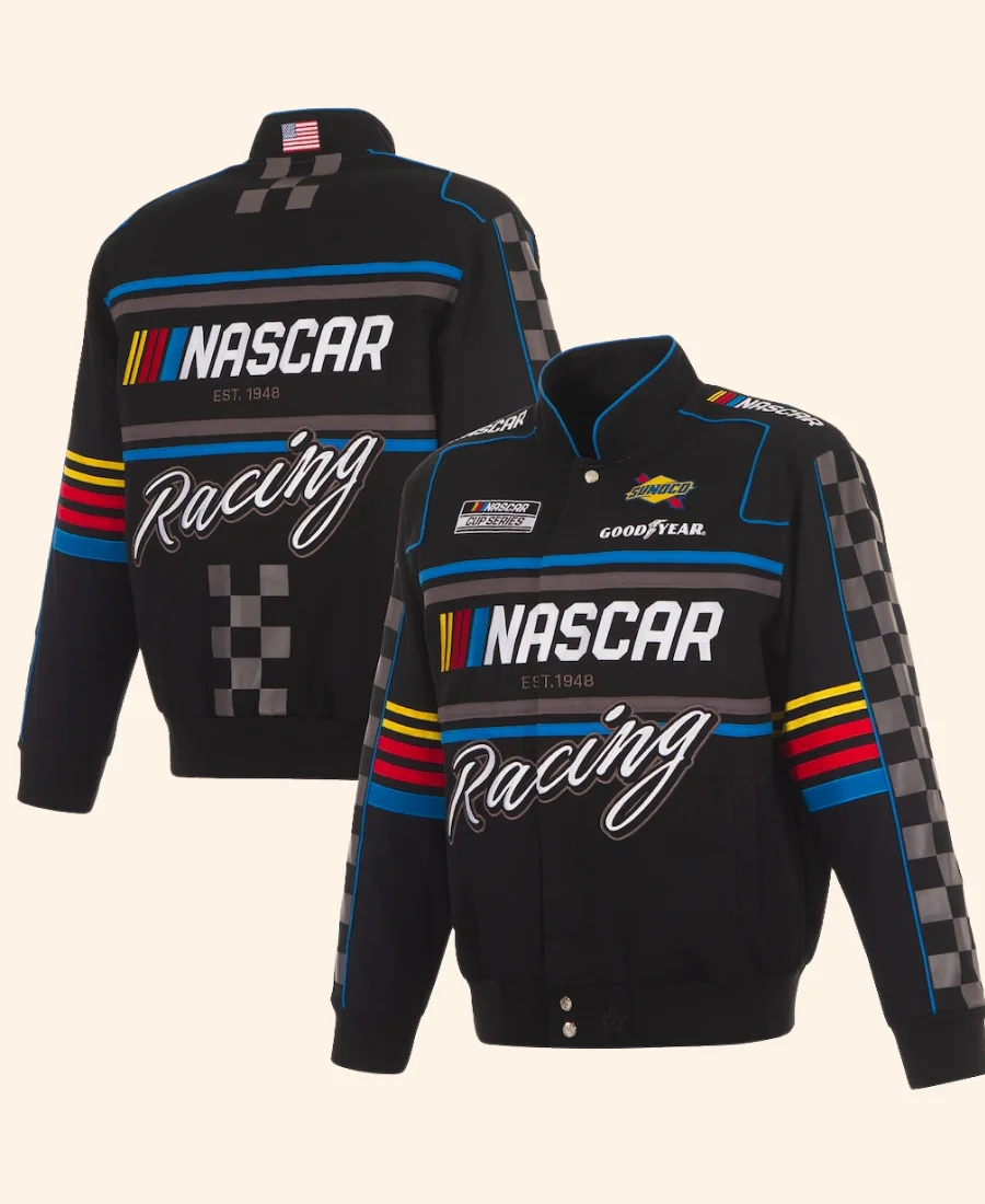 NASCAR Driver Uniform Jacket Front And Back Image