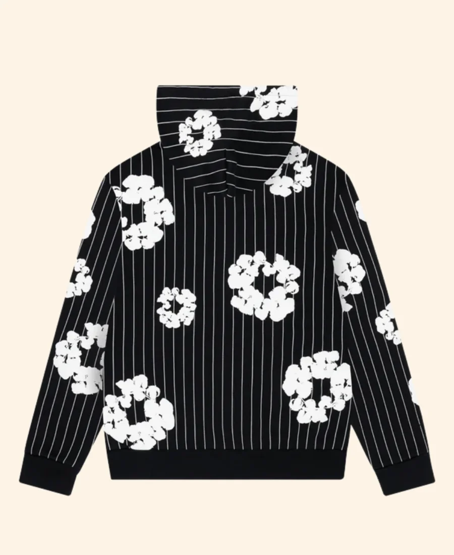 NY Black Yankees X Denim Tears Hoodie Black back Image