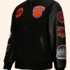 NY Knicks Letterman Varsity Jacket Front Image