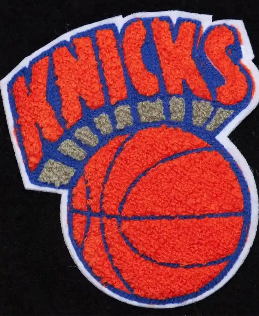 NY Knicks Letterman Varsity Jacket Patch Image 01