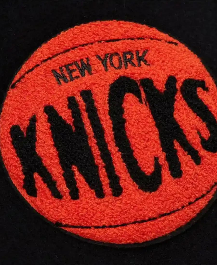 NY Knicks Letterman Varsity Jacket Patch image