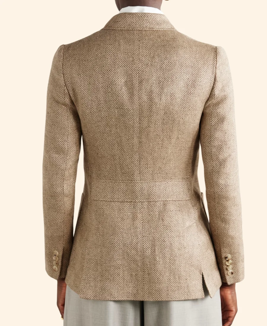 NYC 2025 Jennifer Lopez Brown Blazer Back Image