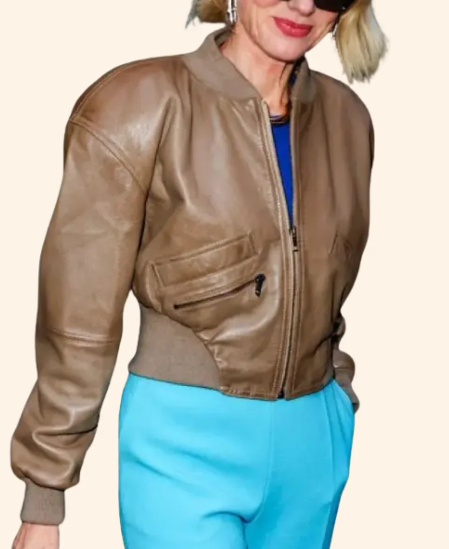 NYC 2025 Naomi Watts Leather Jacket Sleeves Image
