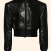 NYC 2025 Teyana Taylor Leather Jacket Front Image