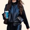 New York City Leni Klum Leather Jacket Front Image
