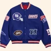 New York Giants Madyson Eisen Varsity Jacket Front