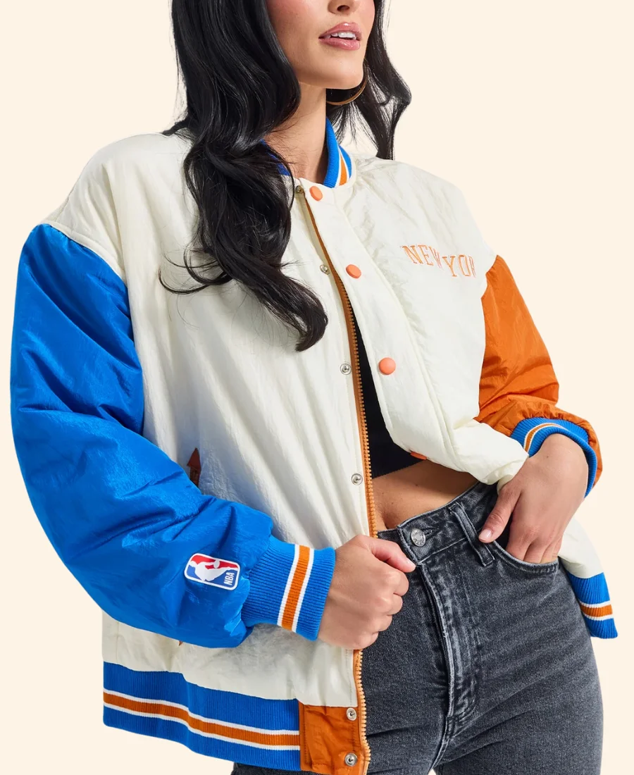 New York Knicks Anne Hathaway Jacket Image