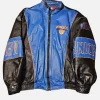 New York Knicks Timothee Chalamet Leather Jacket Front Image