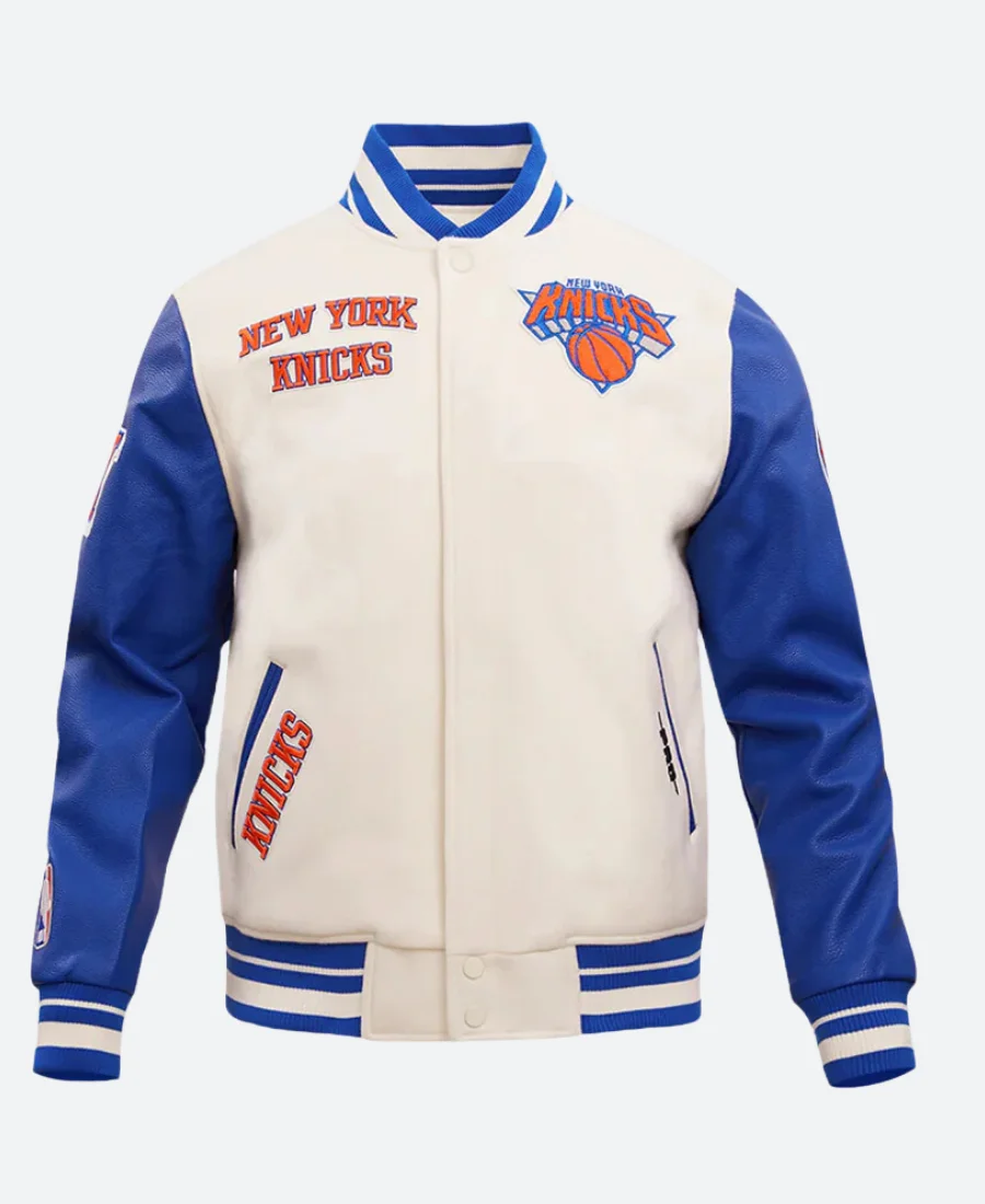New York Knicks Varsity Jacket - Male, 4XL