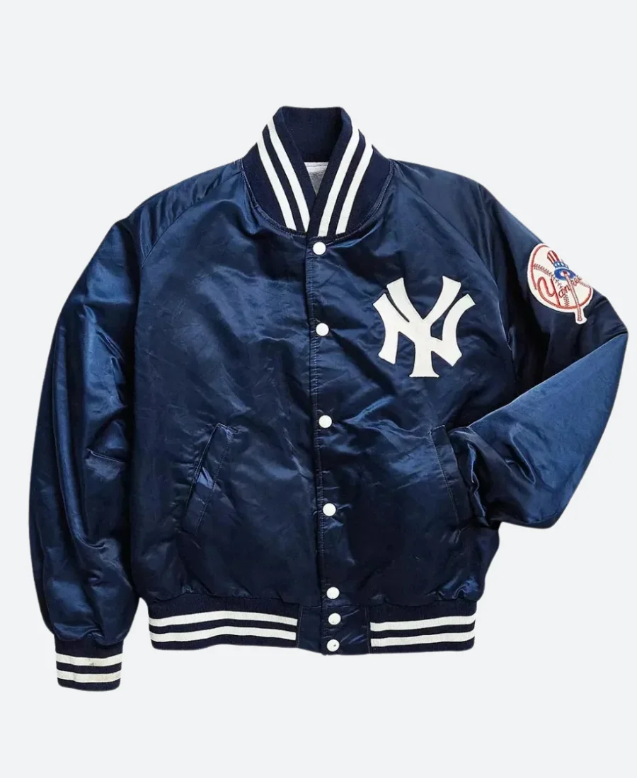 New York Yankees 90s Letterman Varsity Jacket - Male, 4XL