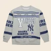 New York Yankees All Over Print Vintage Fleece Crewneck Sweatshirt Front Image