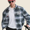 Nick Jonas Polo Ralph Lauren NY Yankees Oxford Jacket Front Image