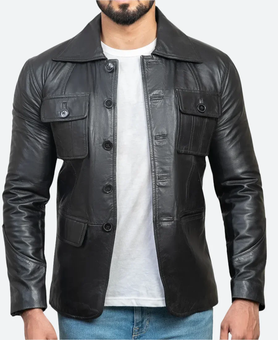 No Good Deed 2024 Mikey Leather Jacket