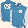 North Carolina Tar Heels Fleece Varsity Jacket Front And Back Image