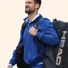Novak Djokovic US Open 2025 Blue Track Jacket Image