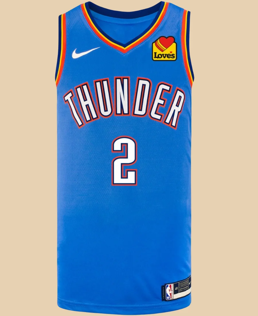 OKC Thunder Shai Gilgeous Alexander Jersey Front Image