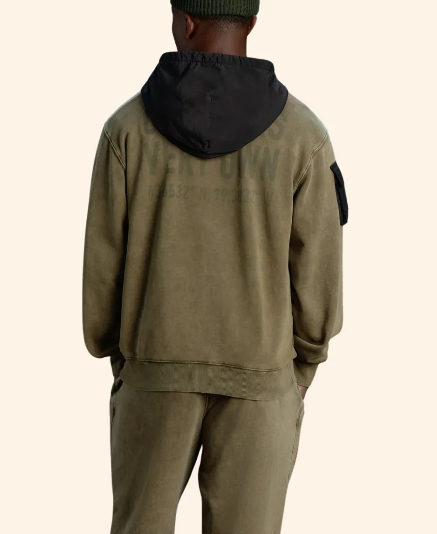OVO Alpha Industries Garment Dyed Hoodie Image