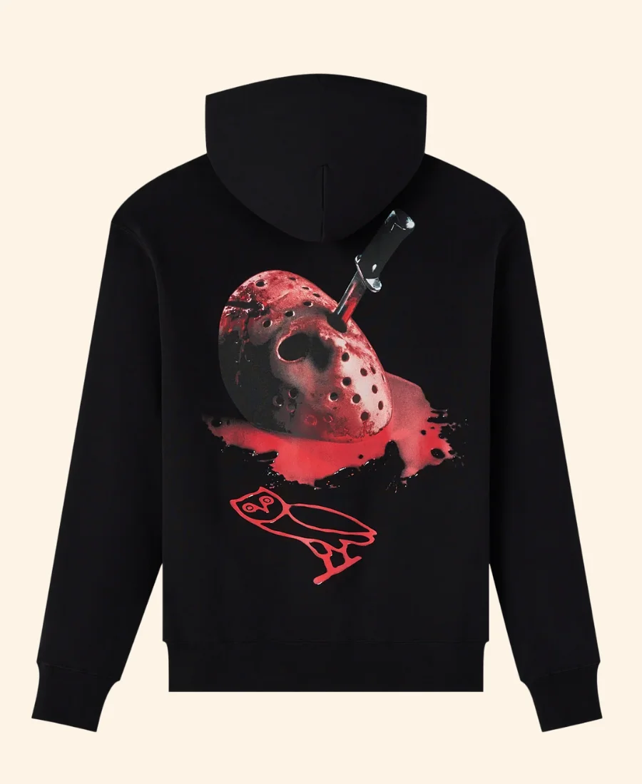 OVO Friday The 13th Mask Hoodie Back Image