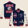 OVO New England Patriots Varsity Jacket Front And Back Image