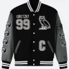 OVO X Gretzky Varsity Jacket Black Front Image