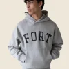 Oak And Fort Grey Hoodie Front Image