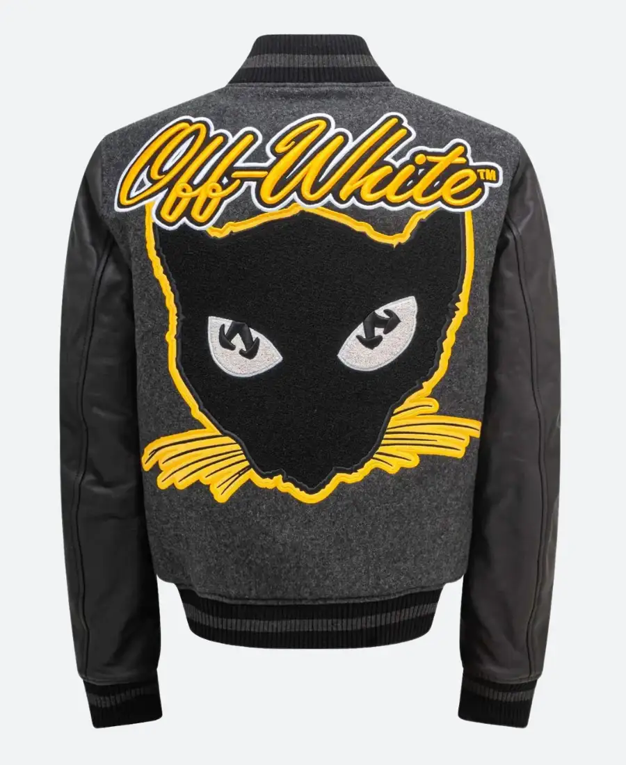 Off White Cat Varsity Jacket