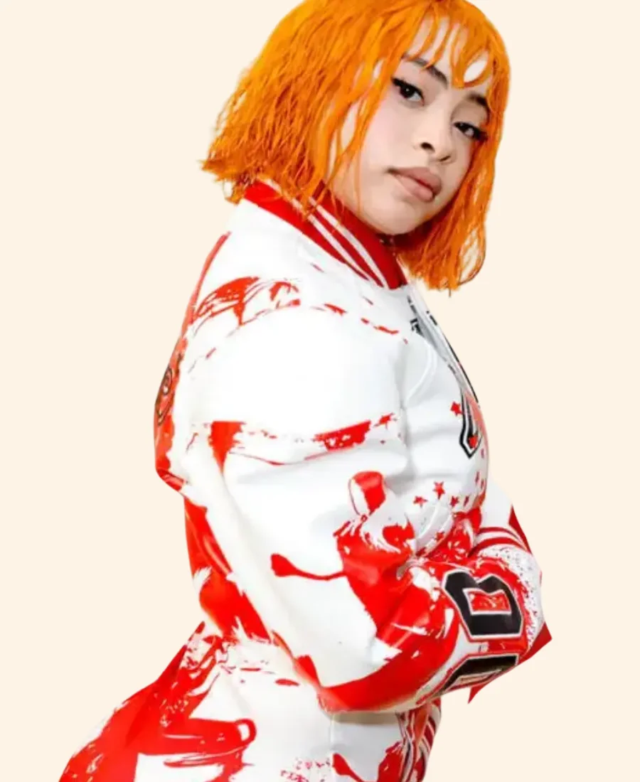 Off-White Ice Spice Varsity Jacket Sleeve Image