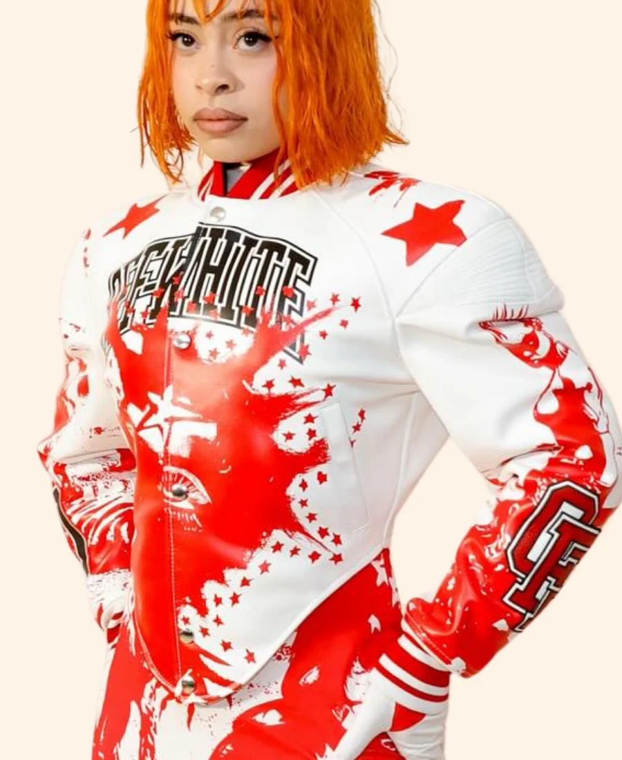 Off-White Ice Spice Varsity Jacket Sleeves Image