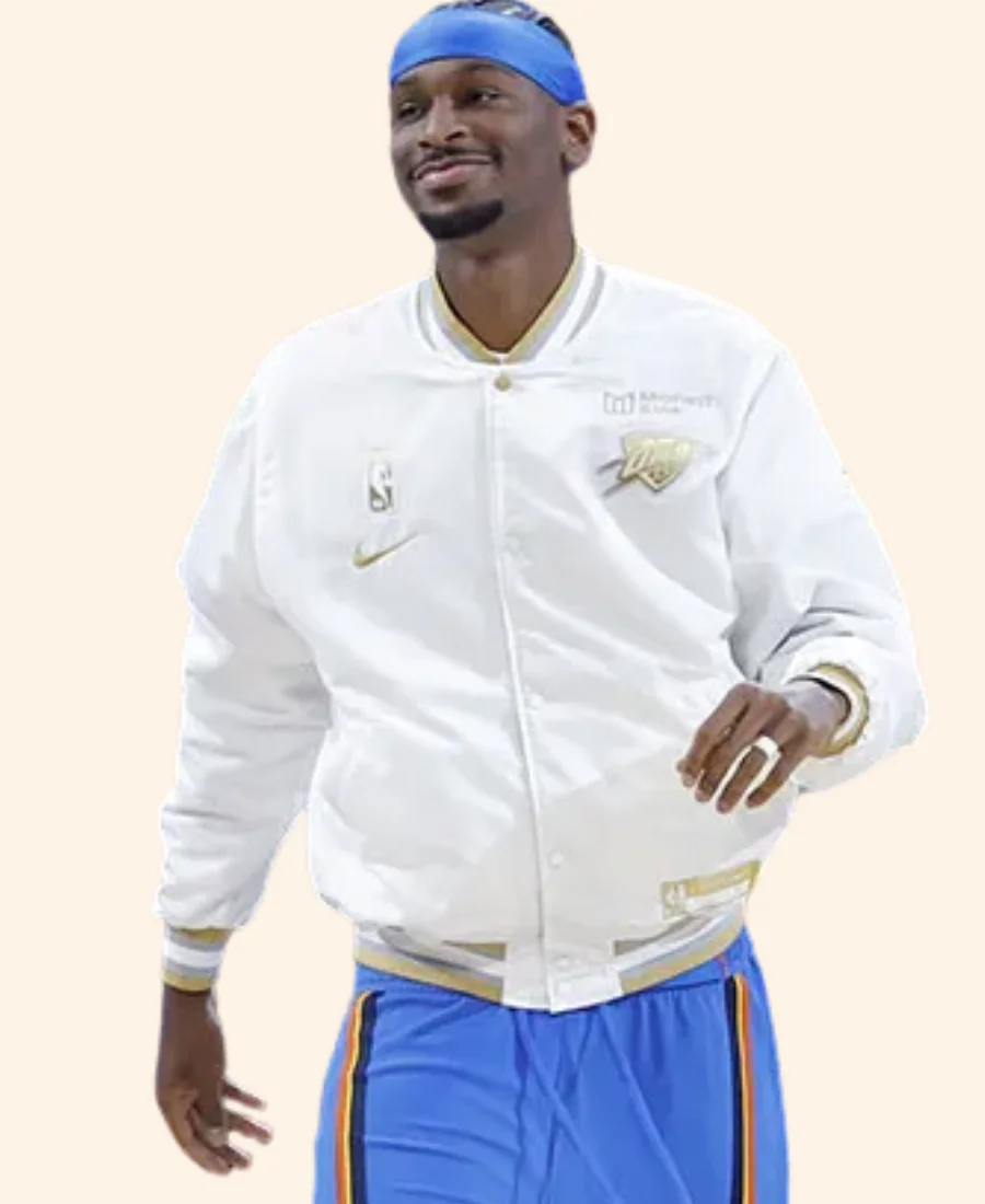 Oklahoma City 2025 Finals Banner Raising Shai Gilgeous Jacket Image