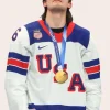 Olympics 2026 Jack Hughes USA Jersey Front