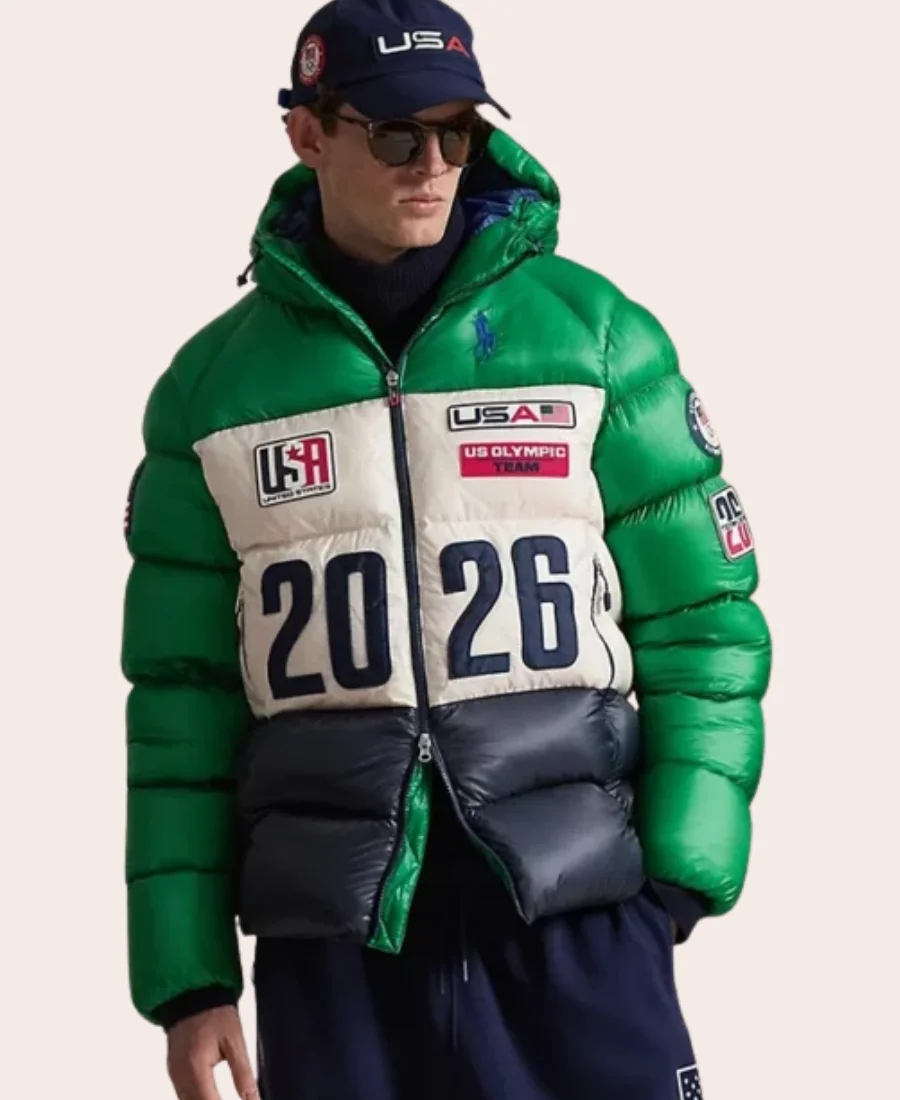 Olympics 2026 Ralph Lauren Team USA Closing Ceremony Hawthorne Jacket Front