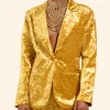 On Brand with Jimmy Fallon Azhelle Wade Velvet Blazer Full Image (2)